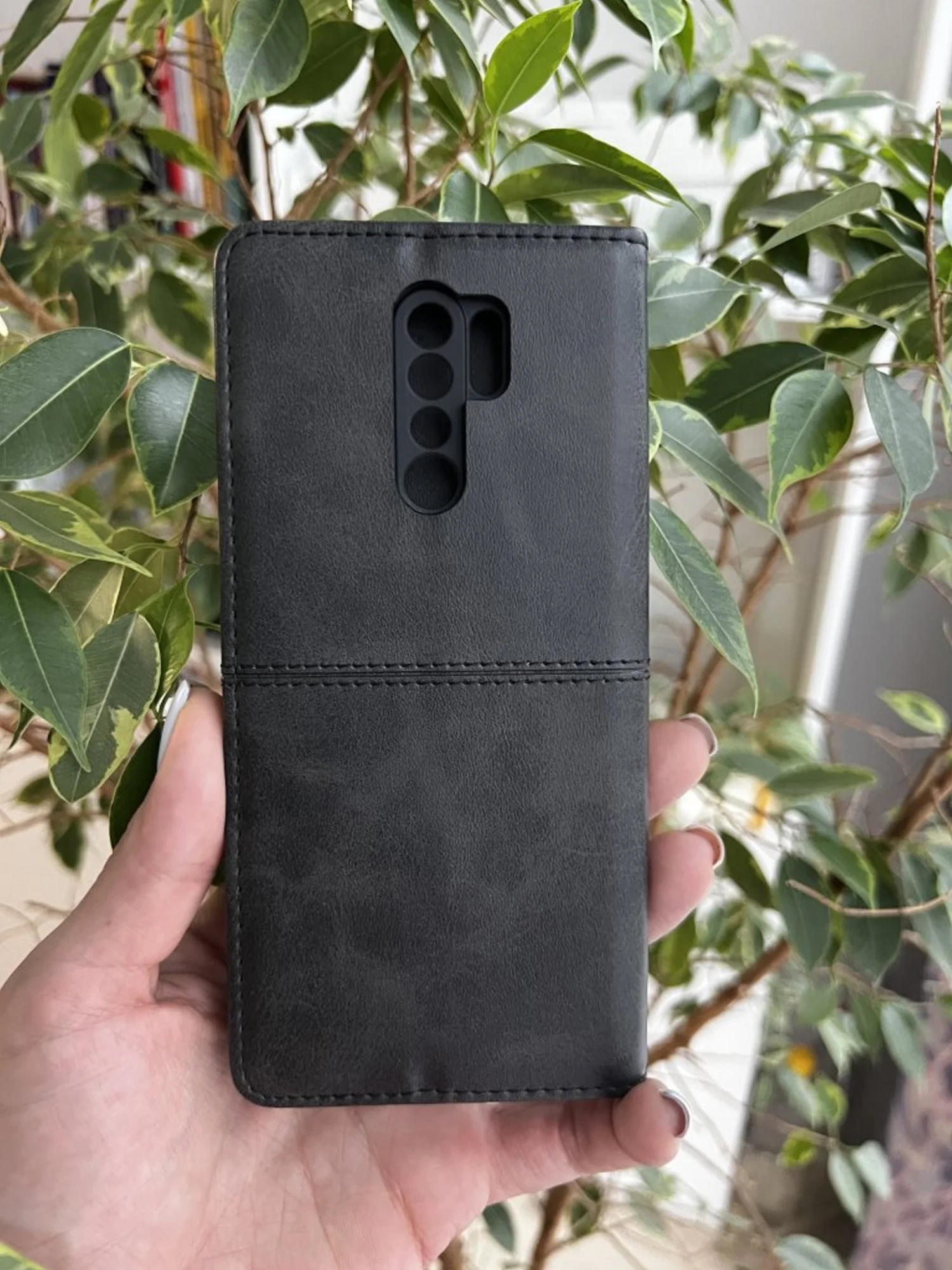 Черный чехол книжка elitcase для Xiaomi Redmi 9 / Редми 9