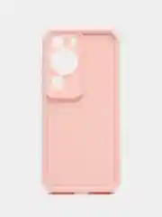 Розовый чехол для HUAWEI P60 / P60 Pro, Хуавей П60 / П60 про, противоударный, с бортиками