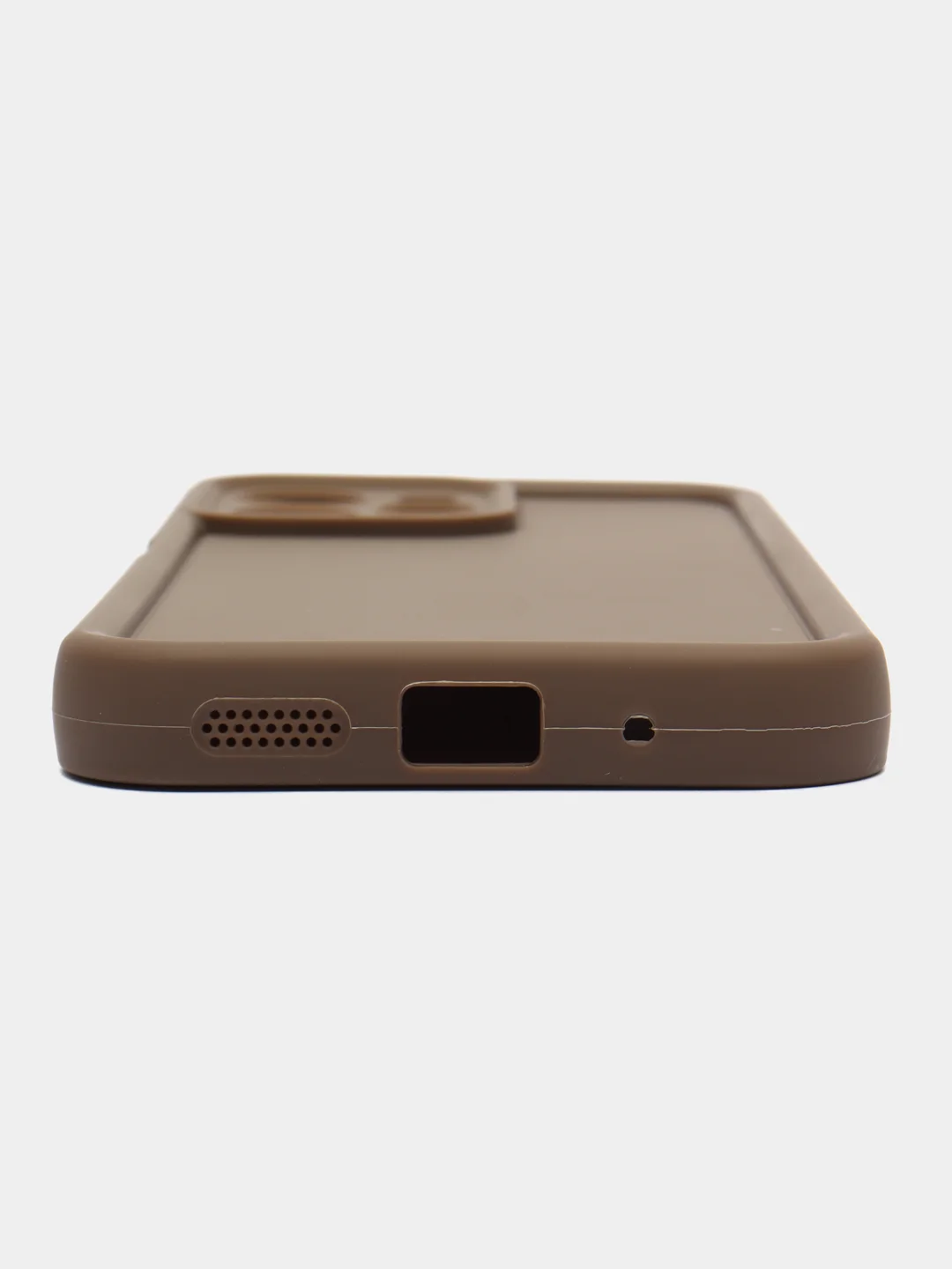 Коричневый чехол для Xiaomi Redmi 12 4G, Сяоми Редми 12 4G, противоударный, с бортиками