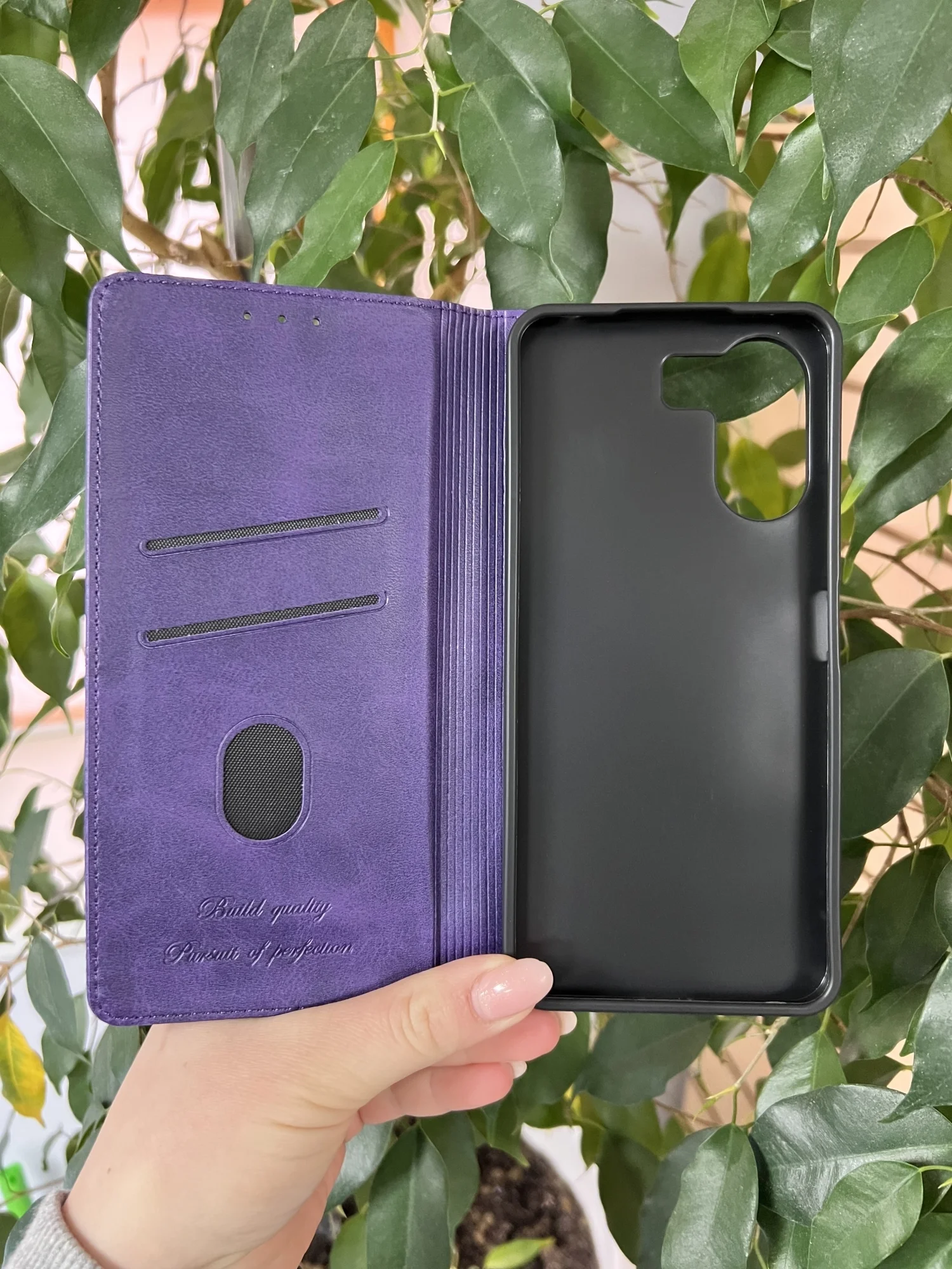 Фиолетовый чехол книжка elitcase для Xiaomi Redmi 13C 4G и Poco C65 / Редми 13С 4G и Поко С65