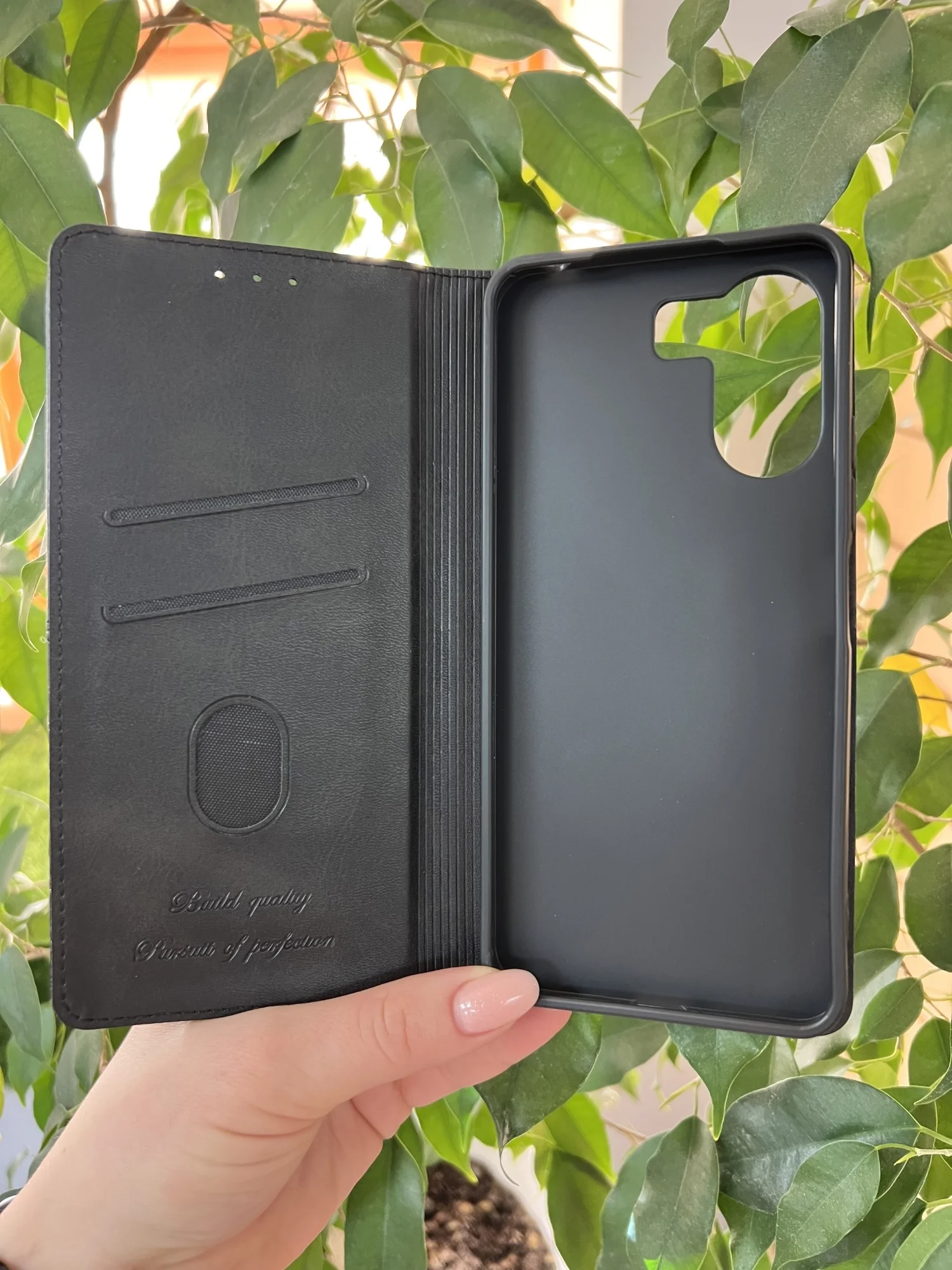 Черный чехол книжка elitcase для Xiaomi Redmi 13C 4G и Poco C65 / Редми 13С 4G и Поко С65