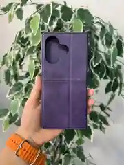 Фиолетовый чехол книжка elitcase для Xiaomi Redmi 13 4G и Poco M6 4G / Редми 13 4G и Поко М6 4G