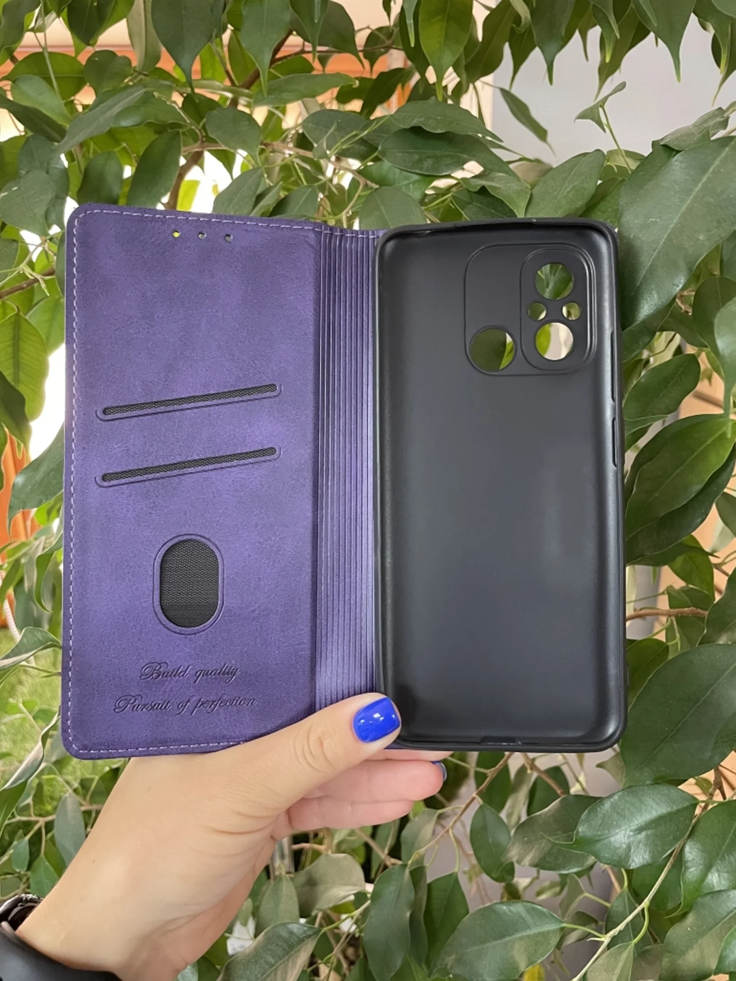 Фиолетовый чехол книжка elitcase для Xiaomi Redmi 12C / Редми 12С