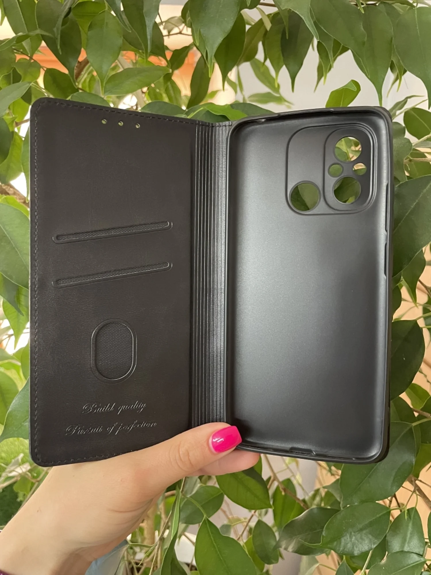 Черный чехол книжка elitcase для Xiaomi Redmi 12C / Редми 12С