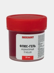 Флюс-гель для пайки REXANT TT KELLER, индикаторный, 20 мл, банка, 10 штук