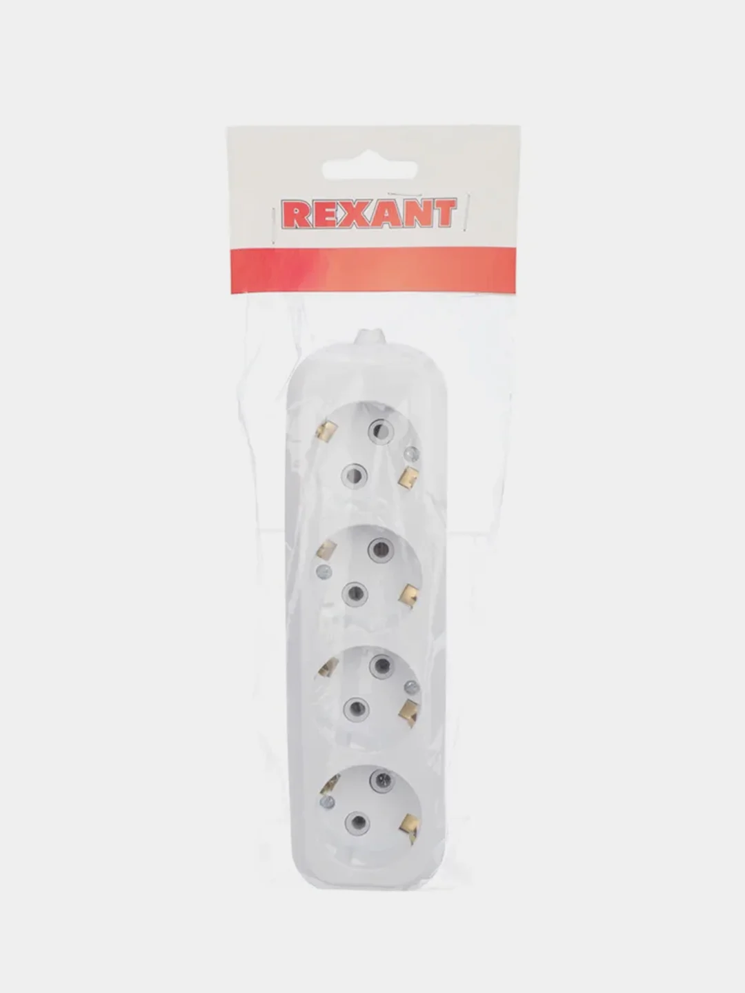 Колодка Rexant, 4 гнезда, c заземлением