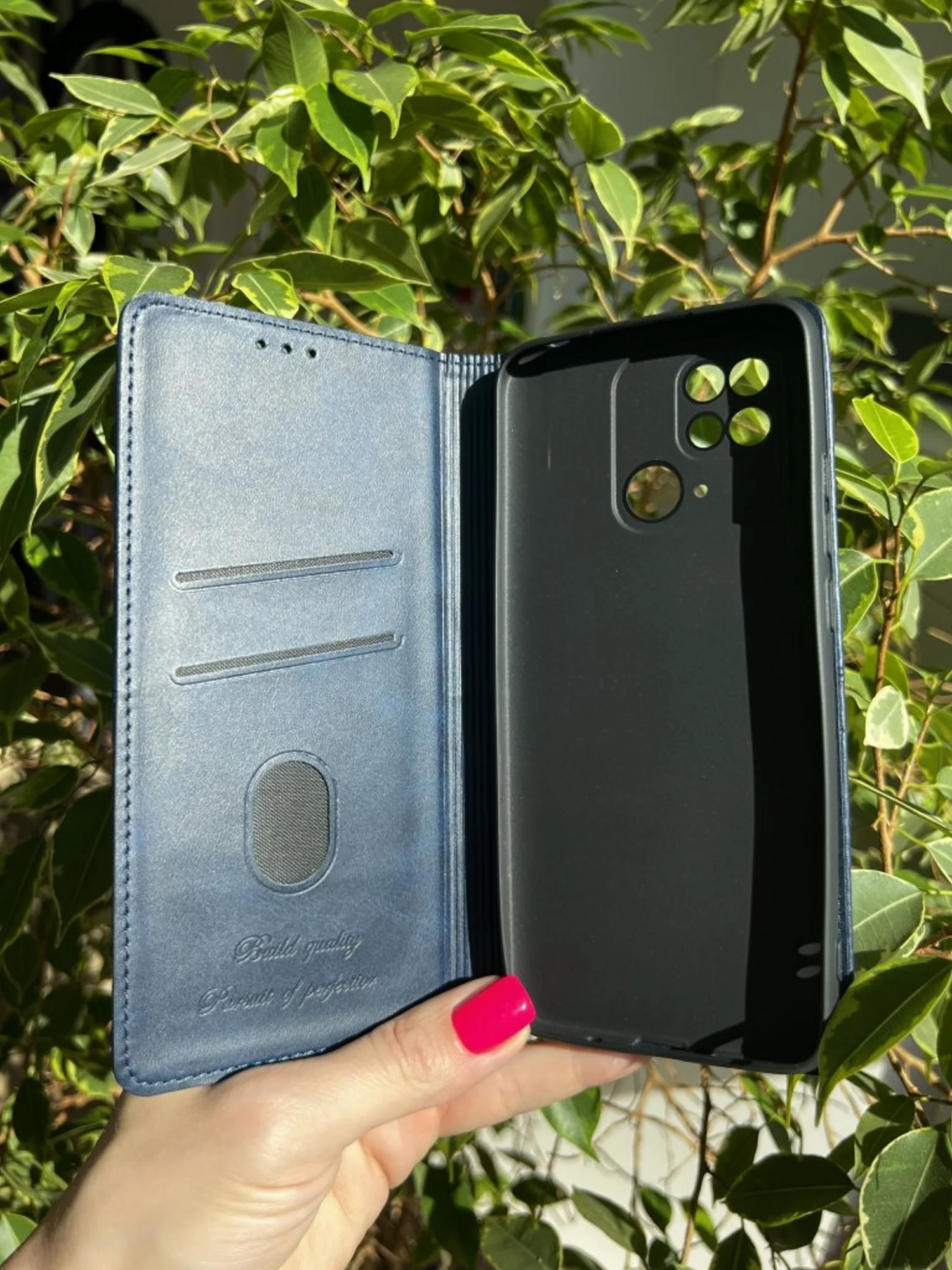 Синий чехол книжка elitcase для Xiaomi Redmi 10C и Poco C40 / Редми 10С и Поко С40