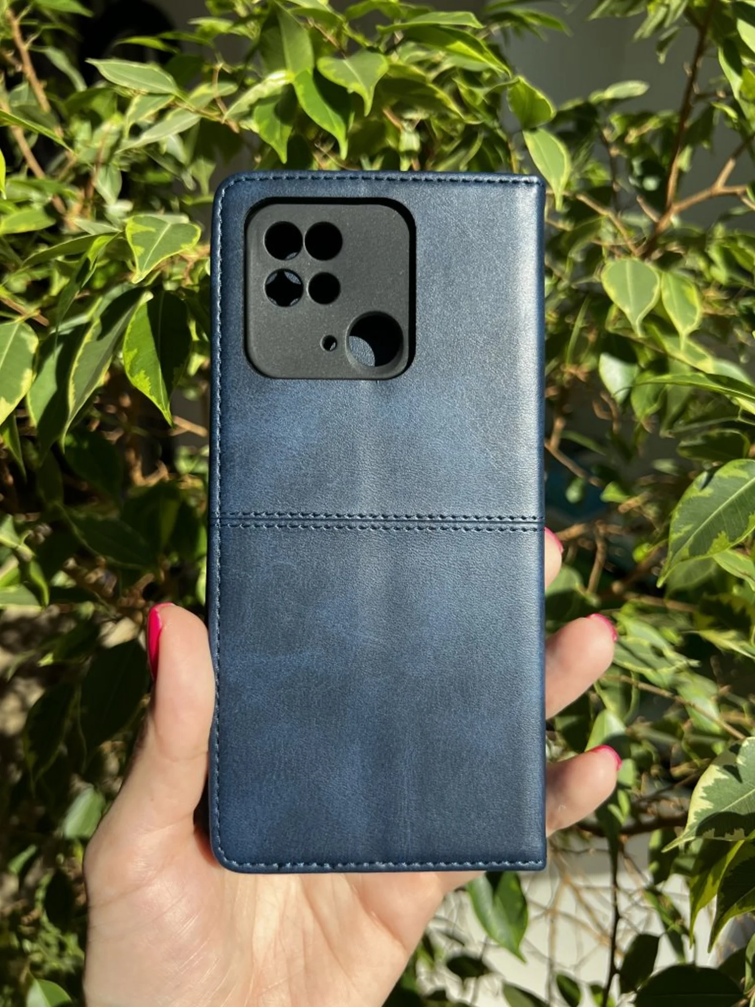 Синий чехол книжка elitcase для Xiaomi Redmi 10C и Poco C40 / Редми 10С и Поко С40