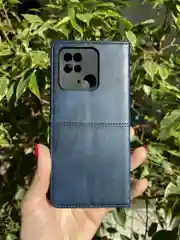 Синий чехол книжка elitcase для Xiaomi Redmi 10C и Poco C40 / Редми 10С и Поко С40