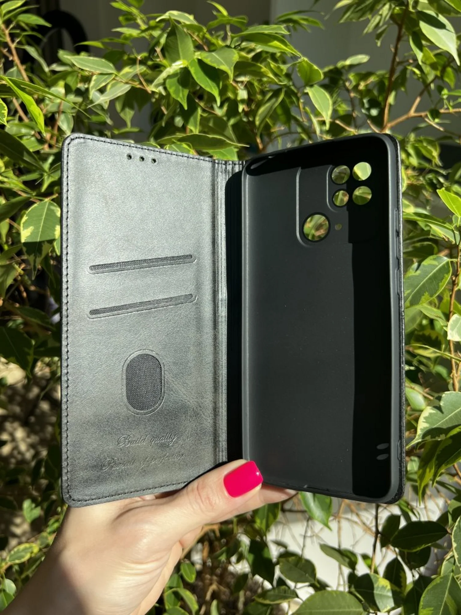 Черный чехол книжка elitcase для Xiaomi Redmi 10C и Poco C40 / Редми 10С и Поко С40
