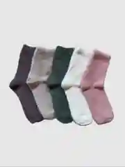 Носки утепленные из меха норки, набор 2 пары