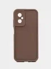Коричневый чехол для Xiaomi Poco M4 5G / Poco M5, Поко М4 5джи, противоударный, с бортиками