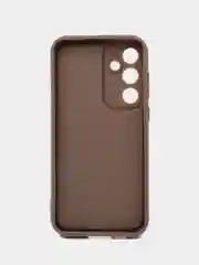Коричневый чехол для Samsung Galaxy A55, Самсунг Галакси А55, противоударный, с высокими бортиками