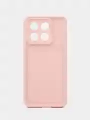 Розовый чехол для Xiaomi Poco X6 Pro 5G (Поко Х6 Про) противоударный, с бортиками