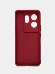 Бордовый чехол для Infinix Zero 30 4G (Инфиникс Зеро 30) противоударный, с высокими бортиками