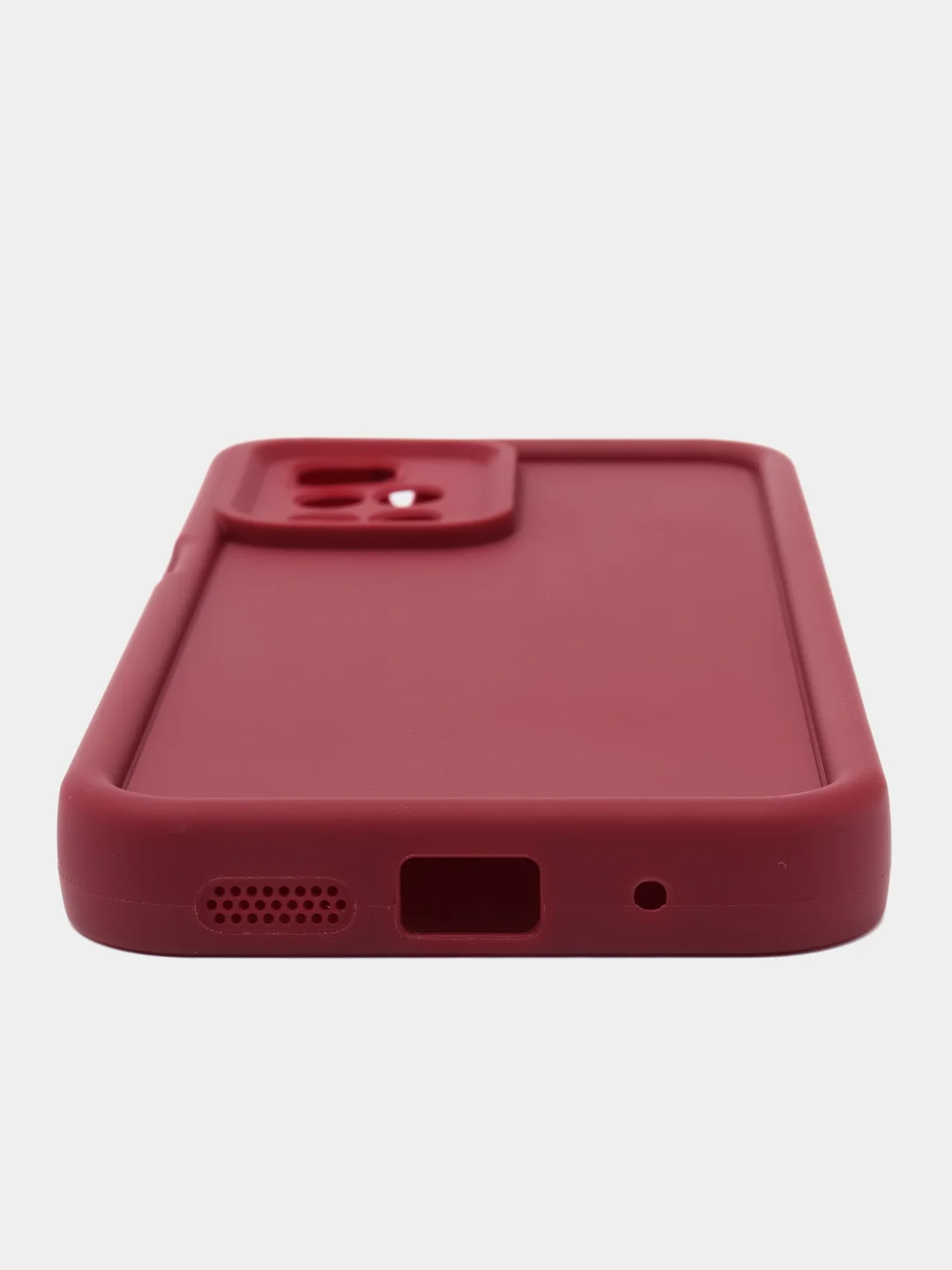 Бордовый чехол для Xiaomi Redmi 10 2022 4G (Сяоми Редми 10 4G), противоударный, с бортиками
