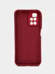 Бордовый чехол для Xiaomi Redmi 10 2022 4G (Сяоми Редми 10 4G), противоударный, с бортиками