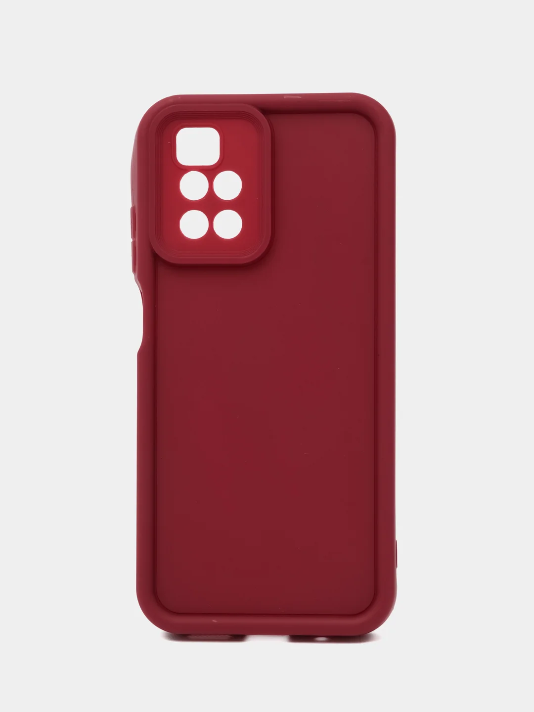 Бордовый чехол для Xiaomi Redmi 10 2022 4G (Сяоми Редми 10 4G), противоударный, с бортиками