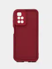 Бордовый чехол для Xiaomi Redmi 10 2022 4G (Сяоми Редми 10 4G), противоударный, с бортиками