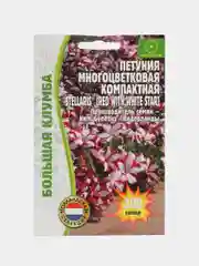 Петуния Stellaris Red With White Star многоветковая (семена,цветы)