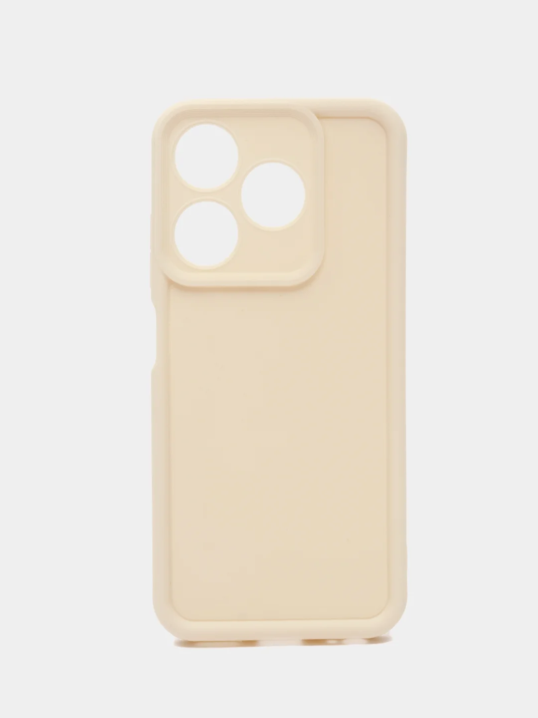 Молочный чехол для Tecno Spark 10 / Spark 10C (Техно Спарк 10 / 10С) противоударный, с бортиками