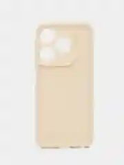 Молочный чехол для Tecno Spark 10 / Spark 10C (Техно Спарк 10 / 10С) противоударный, с бортиками
