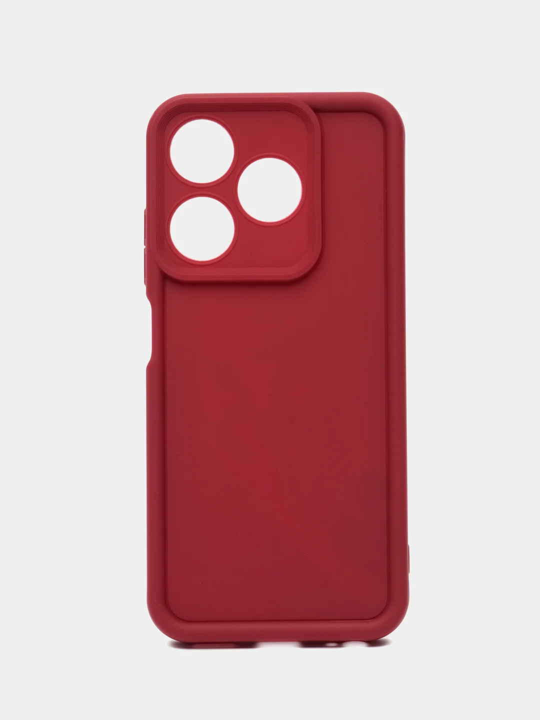 Бордовый чехол для Tecno Spark 10 / Spark 10C (Техно Спарк 10 / 10С) противоударный, с бортиками