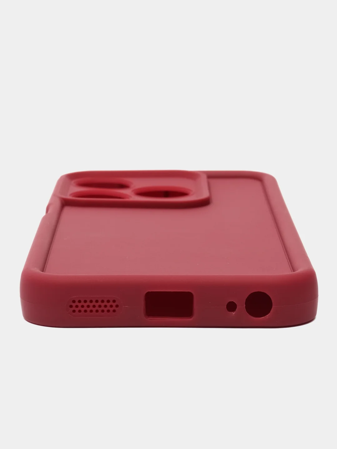 Бордовый чехол для Tecno Spark 10 / Spark 10C (Техно Спарк 10 / 10С) противоударный, с бортиками