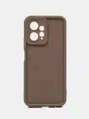 Коричневый чехол для Xiaomi Redmi Note 12 4G, Редми Нот 12 4 джи, противоударный, с бортиками