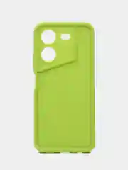 Зеленый чехол для Tecno Pova 5 4G, Техно пова 5 4 джи,  противоударный, с бортиками