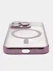 Фиолетовый чехол для iPhone15Pro, цвет фиолетовый