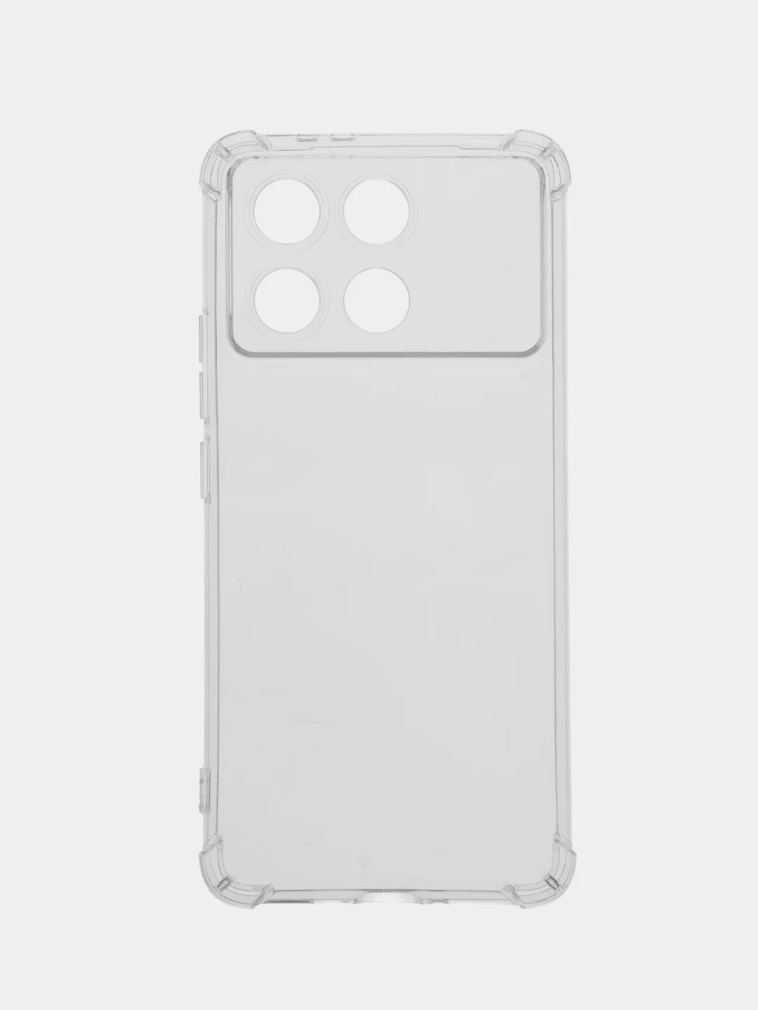 Прозрачный чехол для Xiaomi POCO F6 Pro / Redmi K70 / K70 Pro Сяоми Поко Ф6 Про, прозрачный, черный