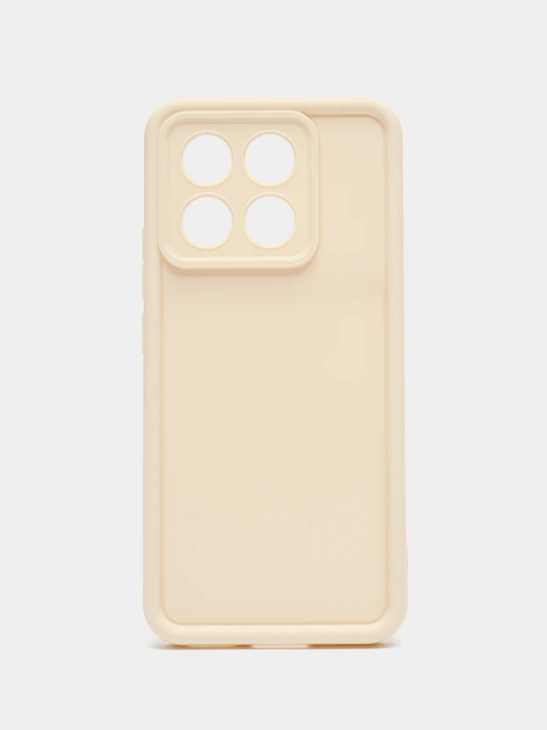 Молочный чехол для Xiaomi Poco X6 Pro 5G (Поко Х6 Про) противоударный, с бортиками