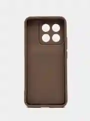 Коричневый чехол для Xiaomi Poco X6 Pro 5G (Поко Х6 Про) противоударный, с бортиками