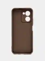 Коричневый чехол для Realme C33 4G, Реалми С33 4 джи противоударный, с высокими бортиками