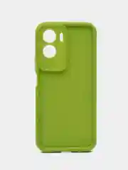 Зеленый чехол для Honor 90 Lite  (Хонор 90 лайт), противоударный, с бортиками