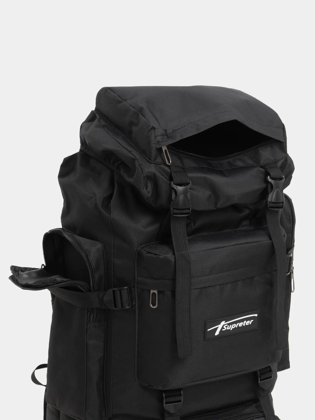 Рюкзак тактический 80л черный 75х35х25см
