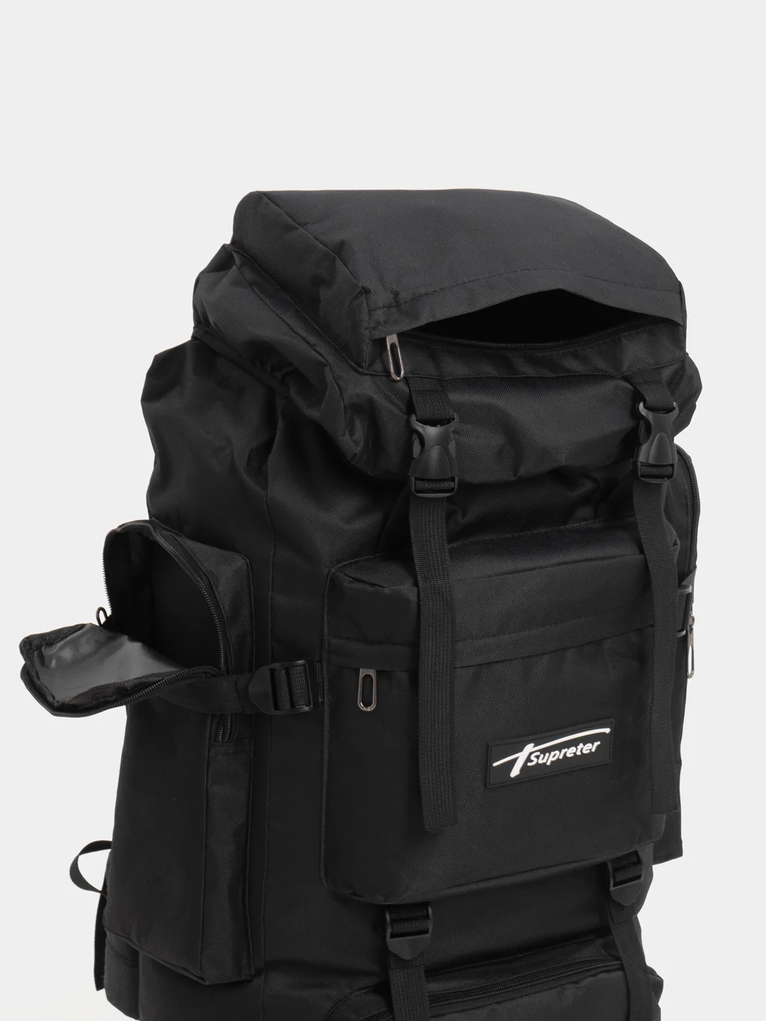 Рюкзак тактический 80л, 75х35х25см, цвет черный