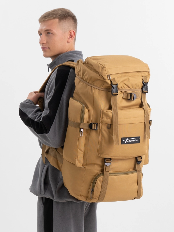 Рюкзак тактический 80л, 75х35х25см, цвет хаки