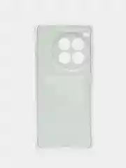 Тёмно-коричневый чехол на OnePlus Ace 3 Pro / ВанПлас Эйс 3 Про прозрачный, с принтом, защита камеры