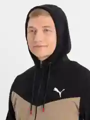 Бежевый спортивный костюм мужской с капюшоном