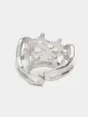 Серый металлик женские кольца