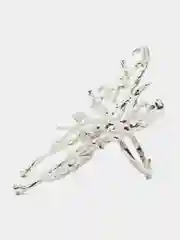 Серебряный кольцо женское "Бабочка"
