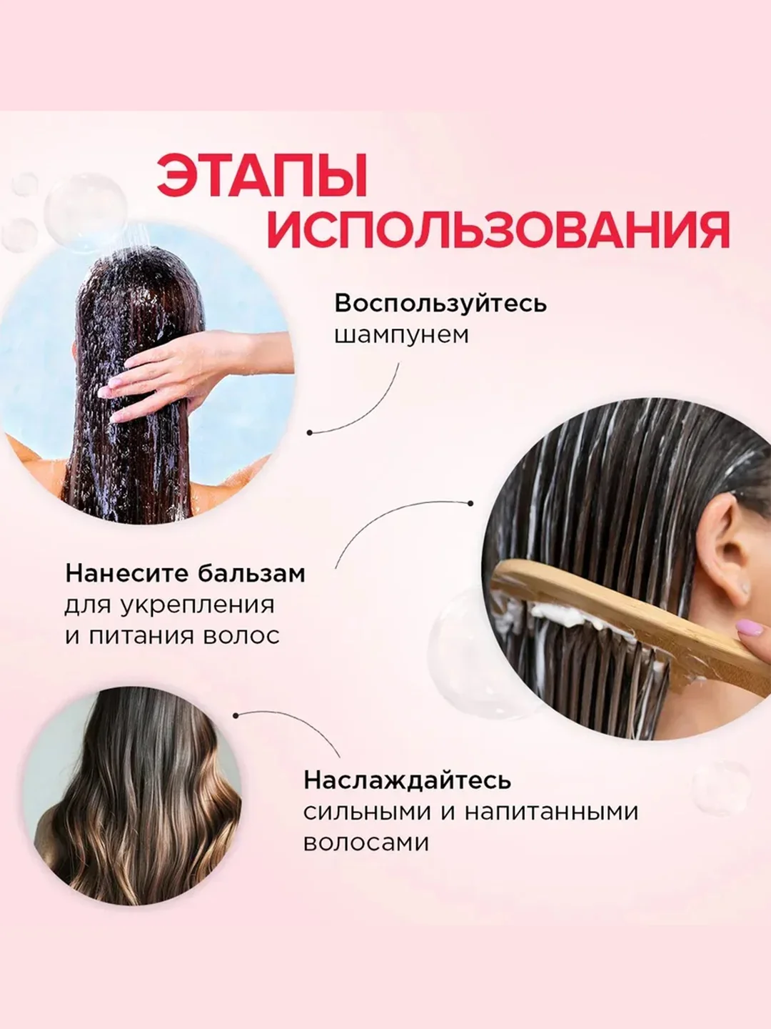 Шампунь SYNERGETIC HAIR THERAPY "Укрепление и питание", 900 мл