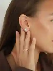 Серьги женские, сердечки