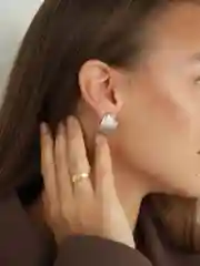 Серебряный серьги женские, ракушки