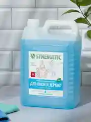 Средство для мытья окон, зеркал, мониторов SYNERGETIC "Океанский бриз", 5 л