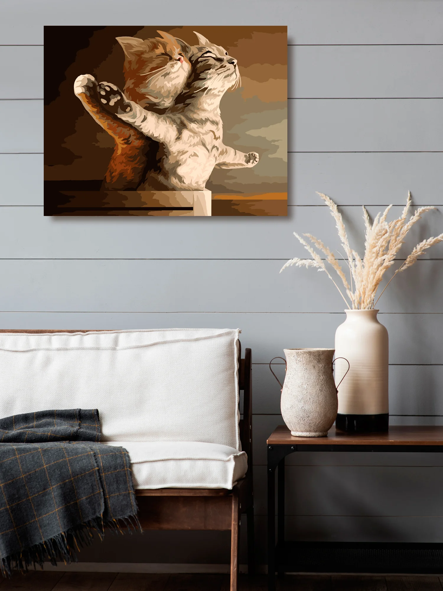 Кошачий Титаник Картина по номерам на холсте с подрамником 40х50 "Art on Canvas"
