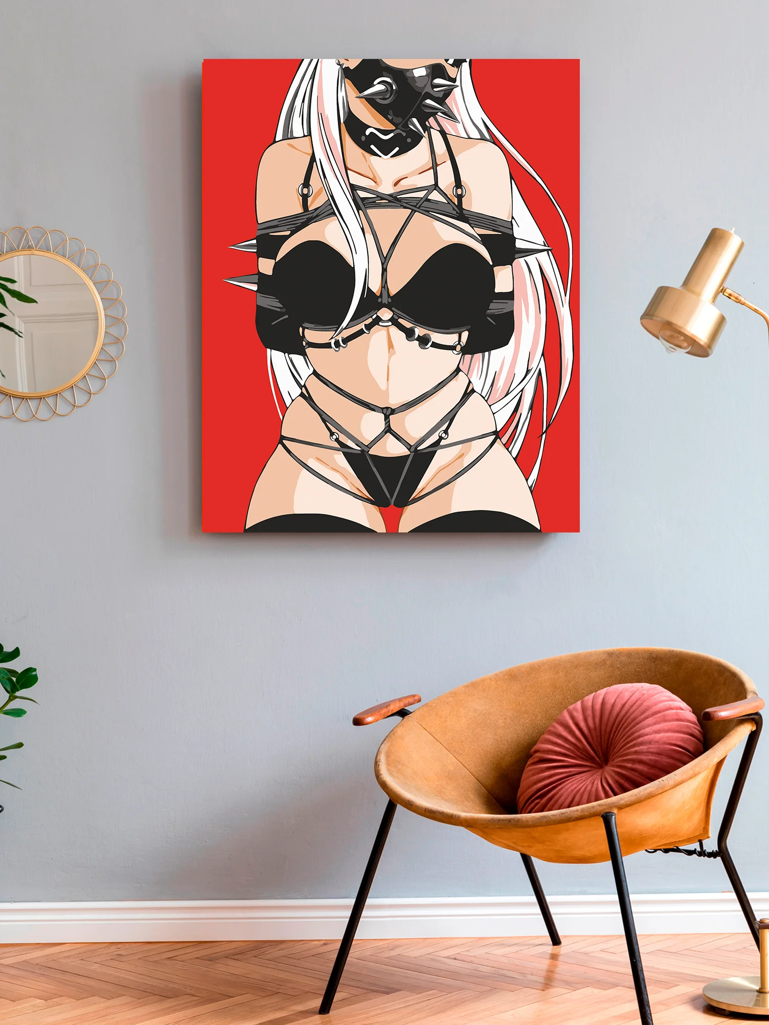 Девушка в маске Аниме Картина по номерам на холсте с подрамником, 40 х 50, "Art on Canvas"