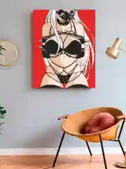 Девушка в маске Аниме Картина по номерам на холсте с подрамником, 40 х 50, "Art on Canvas"